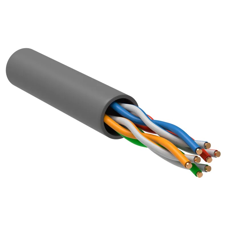 Кабель витая пара U/UTP 5E 4х2х24AWG PVC сер. (уп.305м) РФ/Т ITK LC1-C5E04-111-T-R Кабель витая пара U/UTP 5E 4х2х24AWG PVC сер. (уп.305м) РФ/Т ITK LC1-C5E04-111-T-R