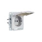 Розетка BRITE РСбш10-3-44-БрА 16А IP44 с заземл. защ. шторки с крышкой механизм алюм. IEK BR-R16-16-44-K47