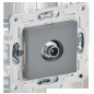 Розетка телевизионная проходная TV SKANDY SK-A17Gr сер. IEK SK-A10-P-K03