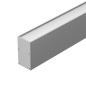 Профиль с экраном SL-LINE-3667-2500 ANOD+OPAL 2.5м алюминий Arlight 020463