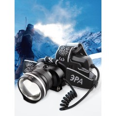 Фонарь аккумуляторный налобный GA-806 CREE 5Вт регулир. фокус литиевый аккум. 2.5А.ч алюм. USB пластик. (кор.) Эра Б0039626