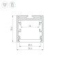 Профиль SL-ARC-3535-D1500-A45 WHITE (590мм дуга 1 из 8) алюминий Arlight 025523