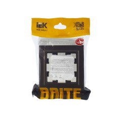 Рамка 1-м IP44 BRITE РУ-1-БрТБ-44 бронза IEK BR-M12-44-K45