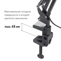 Светильник N-121-E27-40W-BK настол. черн. ЭРА C0041454