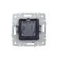 Розетка телевизионная TV/SAT 2-м Brite РТВ/РСп12-БрА механизм алюм. IEK BR-AF20-O-K47