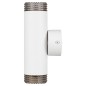 Светильник WL50 WH/BK 2хGU10 2х12Вт IP20 настенный бел. черн. Эра Б0061196