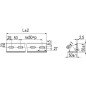 Профиль L-образный L1000 2.5мм DKC BPM2510