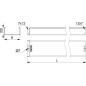Лоток листовой неперфорированный 200х100 L3000 сталь 0.8мм DKC 35103ZL