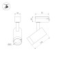 Светильник светодиодный LGD-SPOT-2TR-R45-7W Warm3000 (WH 24 deg 230В) IP20 металл Arlight 042537