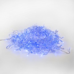Гирлянда светодиодная "Светодиодный Дождь" 2.5х2м 300LED син. 16Вт 230В IP20 свечение с динамикой провод прозр. Neon-Night 235-0