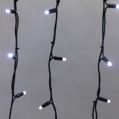 Гирлянда светодиодная "Айсикл" (бахрома) 3.2х0.6м 88LED бел. 11Вт 230В IP67 провод каучук черн. (нужен шнур питания 315-000) Neo