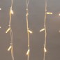 Гирлянда светодиодная "Айсикл" (бахрома) 5х0.7м 152LED тепл. бел. 12Вт IP67 провод бел. каучук (нужен шнур питания 315-001) Neon Гирлянда светодиодная "Айсикл" (бахрома) 5х0.7м 152LED тепл. бел. 12Вт IP67 провод бел. каучук (нужен шнур питания 315-001) Neon