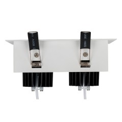 Светильник светодиодный CL-KARDAN-S180x102-2x9W Warm WH-BK 38 deg IP20 металл Arlight 024130