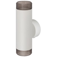 Светильник WL50 WH/BK 2хGU10 2х12Вт IP20 настенный бел. черн. Эра Б0061196