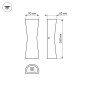 Светильник LGD-Wall-Tub-J2B-12W Day White IP54 метал. 3 года Arlight 022563