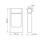 Светильник LGD-PATH-FRAME-ROTARY-H300-6W Warm3000 (GR 111 deg 230В) (IP65 металл) Arlight 020397(1) Светильник LGD-PATH-FRAME-ROTARY-H300-6W Warm3000 (GR 111 deg 230В) (IP65 металл) Arlight 020397(1)
