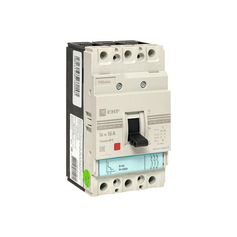 Выключатель автоматический 3п 100/ 63А 35кА ВА-99М-ОМ PROxima EKF mccb99-100-63m-om Выключатель автоматический 3п 100/ 63А 35кА ВА-99М-ОМ PROxima EKF mccb99-100-63m-om