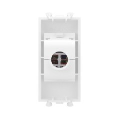 Розетка компьютерная 1мод. Avanti "Белое облако" RJ45 кат.5E без шторок модульная механизм DKC 4400661