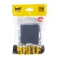 Розетка BRITE РСбш10-3-БрМ 16А IP20 с заземл. защ. шторки с крышкой механизм маренго IEK BR-R16-16-K35