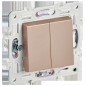 Выключатель 2-кл. SKANDY 10А SK-V04Sa песочн. IEK SK-V20-0-10-K98 Выключатель 2-кл. SKANDY 10А SK-V04Sa песочн. IEK SK-V20-0-10-K98