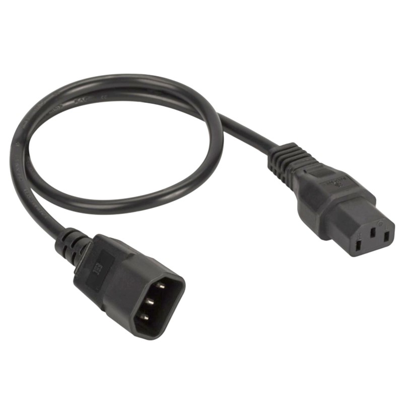 Кабель питания IEC320 C13 - IEC320 C14 1.0 м сечение 3х1.5кв.мм DKC R5CORD3410 Кабель питания IEC320 C13 - IEC320 C14 1.0 м сечение 3х1.5кв.мм DKC R5CORD3410