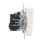 Розетка BRITE РСбш10-3-БрЖ 16А IP20 с заземл. защ. шторки с крышкой механизм жемчуж. IEK BR-R16-16-K36