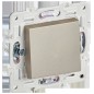 Выключатель проходной 1-кл. SKANDY 10А SK-V02Sh шампань IEK SK-V12-0-10-K37