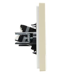 Розетка компьютерная RJ45 кат.5E FORTE@PIANO FP432 ваниль IEK FP-K10-1-K10