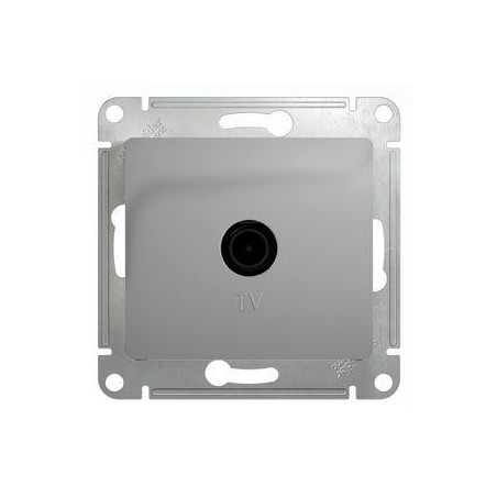 Розетка телевизионная оконечная TV 1-м СП Glossa 1дБ механизм алюм. SE GSL000391