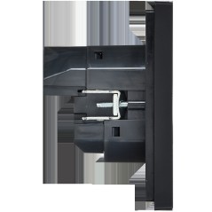 Розетка FORTE@PIANO FP147 16А USB A+C 18Вт с заземл. защ. штроки винт. крепл. черн. IEK FP-R14-16-U22-018-K02