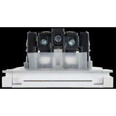 Розетка СП FORTE@PIANO 16А IP44 FP221 с заземл. защ. шторки с крышкой винт. крепл. бел. IEK FP-R16-16-44-K01