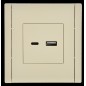Розетка USB A+C 18Вт FORTE@PIANO FP451 ваниль IEK FP-U22-018-K10 Розетка USB A+C 18Вт FORTE@PIANO FP451 ваниль IEK FP-U22-018-K10