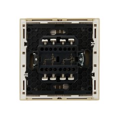 Выключатель проходной 2-кл. СП FORTE@PIANO 10А FP408 с индикацией ваниль IEK FP-V22-1-10-1-K10