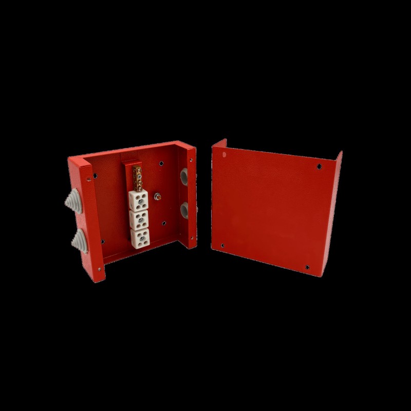 Коробка распределительная огнестойкая 130х130х40мм IP41 КРОПС-ST2 FRJB-KM-ST2-4-08-КРОПС-IP41 для кабелей до 4кв.мм 8 клемм КМ K Коробка распределительная огнестойкая 130х130х40мм IP41 КРОПС-ST2 FRJB-KM-ST2-4-08-КРОПС-IP41 для кабелей до 4кв.мм 8 клемм КМ K