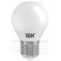 Лампа светодиодная Eco G45 7Вт шар 3000К тепл. бел. E27 630лм 230-240В IEK LLE-G45-7-230-30-E27