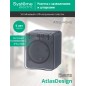 Розетка 1-м ОП AtlasDesign Profi54 16А IP54 250В с заземл. защ. шторки антрацит SE ATN544045