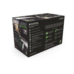 Фонарь-прожектор аккумуляторный GFL 7Вт 200лм IP42 аккум. Li-ion 3000мА.ч GAUSS GF601