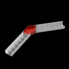 Угол для лотка горизонтальный 45град. 150х80 "ПЛЮС" GLplus45-80-150 INOX304 КМ PL5577