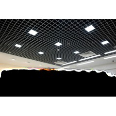 Светильник светодиодный DL-Grill для потолка Грильято 150х150 24Вт 4000К 140х140х100 IP54 встраив. RAL9005 черн. муар диммер DAL