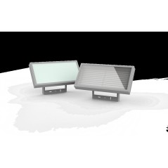 Светильник светодиодный Cuper 105Вт 6500К IP54 прозр. рассеив. закален. стекло RAL7045 VARTON V1-I0-70123-04G00-5410565