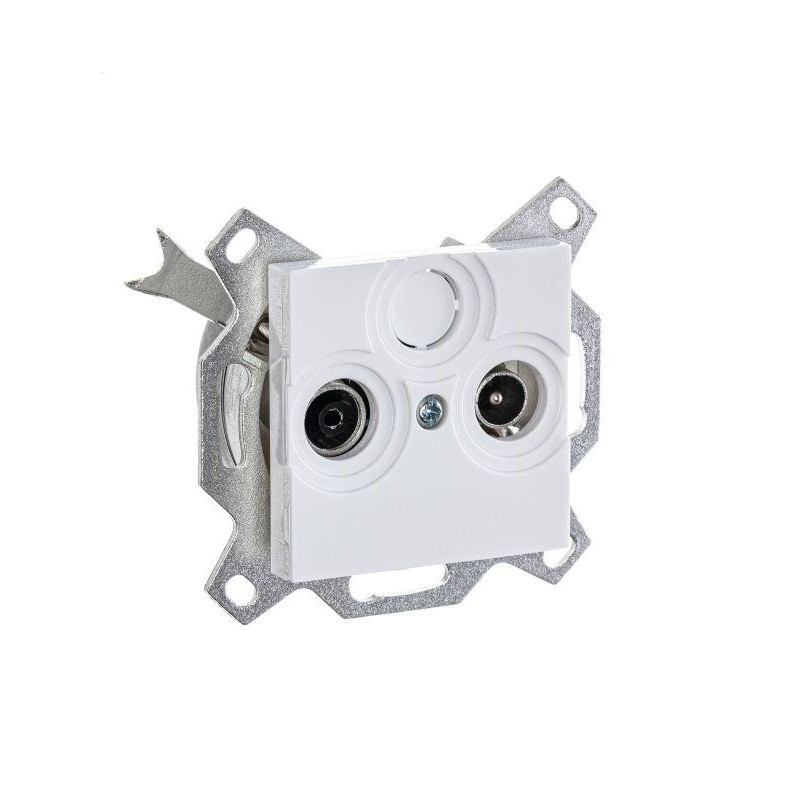 Розетка телевизионная проходная TV/R Levit 7дБ бел. ABB 2CHH083607A6003 Розетка телевизионная проходная TV/R Levit 7дБ бел. ABB 2CHH083607A6003