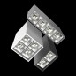 Светильник светодиодный DL-Box Reflect Multi 1х4 10Вт 4000К 150х40х115 накладной 55град. RAL7045 сер. муар диммер DALI VARTON V1
