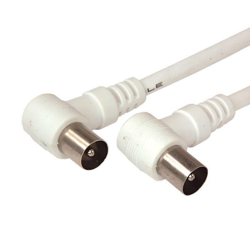 Шнур TV Plug - TV Plug 1.5м угловой бел. Rexant 18-0112 Шнур TV Plug - TV Plug 1.5м угловой бел. Rexant 18-0112