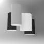 Светильник светодиодный DL-Roll 18Вт 3000К 140х170мм накладной RAL9005 черн. муар с опаловым рассеив. VARTON V1-R0-90137-20000-2