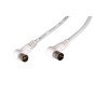 Шнур TV Plug - TV Jack 5м угловой бел. Rexant 18-0025 Шнур TV Plug - TV Jack 5м угловой бел. Rexant 18-0025
