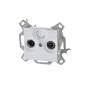 Розетка телевизионная проходная TV/R Levit 7дБ бел. ABB 2CHH083607A6003 Розетка телевизионная проходная TV/R Levit 7дБ бел. ABB 2CHH083607A6003