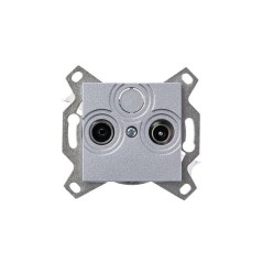 Розетка телевизионная оконечная TV/R Levit серебр. ABB 2CHH083503A6070