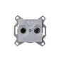 Розетка телевизионная оконечная TV/R Levit серебр. ABB 2CHH083503A6070 Розетка телевизионная оконечная TV/R Levit серебр. ABB 2CHH083503A6070