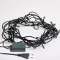 Гирлянда светодиодная "Твинкл Лайт" 6м 40LED тепл. бел. 5.1Вт 220-240В IP20 с контроллером 8 режимов провод ПВХ темн. зел. Neon-