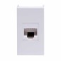 Розетка компьютерная 1-м 1мод. Viva RJ45 кат.5E бел. DKC 45038
